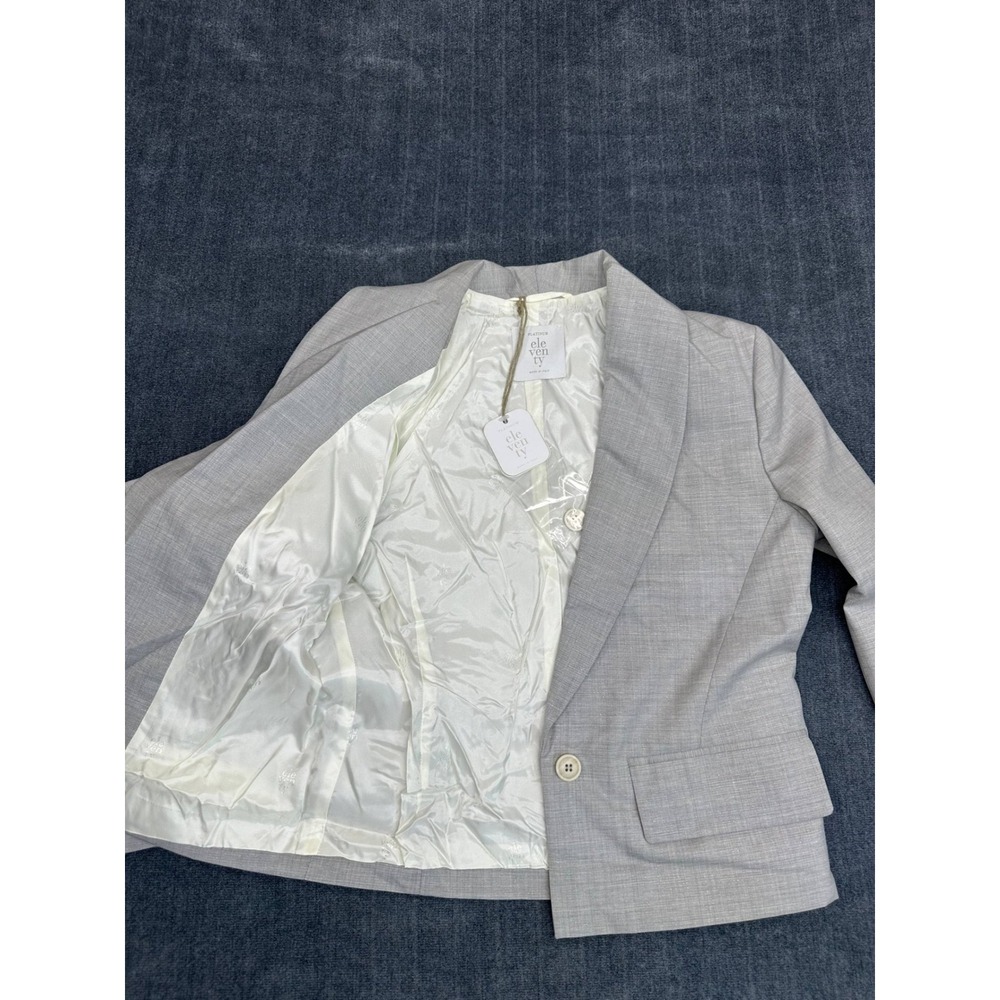 Eleventy Light Gray Tailored Women's Blazer - Picture 7 of 16